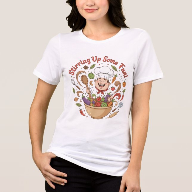 Spaß in der Küche! Tri-Blend Shirt (Vorderseite)