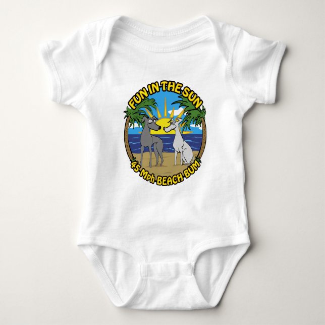 SPASS IN DER SONNE 45 Mph BEACH BUM Baby Strampler (Vorderseite)