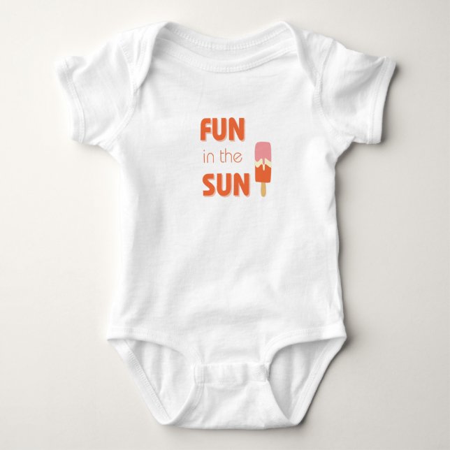 Spaß in der Sonne Baby Bodysuits & One-Piece (Vorderseite)