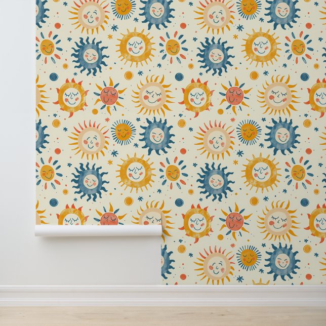 Spaß in der Sonnenschein-Illustration Tapete (Anwendung)