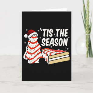 Spaß ist die Saison Design Weihnachtsbaum Kuchen D Karte