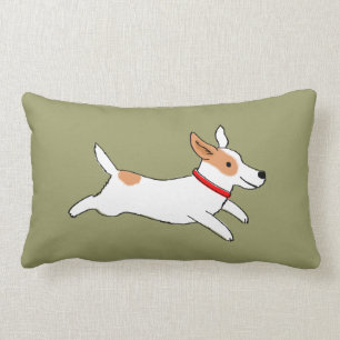 Spaß-Jack-Russell-Terrier-niedlicher Hundebetrieb Lendenkissen
