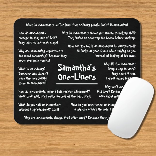 Spaß Jokes Funny Accounting Mousepad (Von Creator hochgeladen)