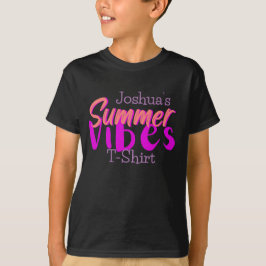 Spaß-Jungs Text-Sommer-Vibes T-Shirt