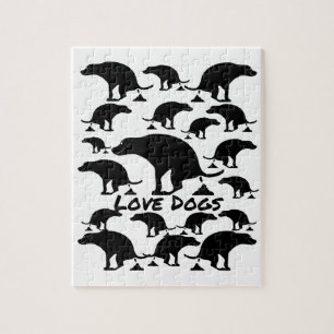 Spaß Kackend Hund Puzzle