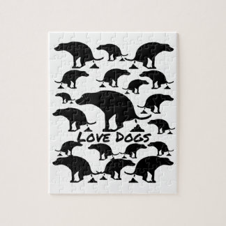 Spaß Kackend Hund Puzzle