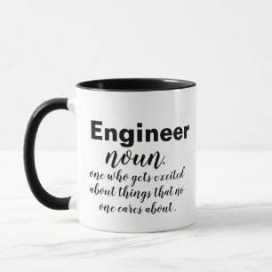 Spaß-Kaffee für den individuellen Funny Engineer Tasse