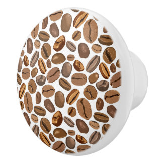 Spaß-Kaffeebohne-Entwurf Keramikknauf