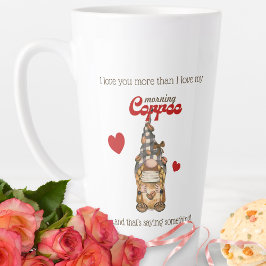 Spaß Kaffeekonzept Gnome Funny Valentinstag Gesche Milchtasse