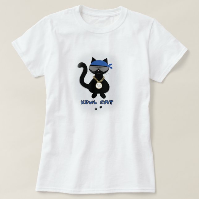 Spaß Kewl Katzen-Liebhaber-T-Shirt T-Shirt (Design vorne)