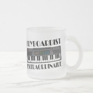 Spaß-Keyboarder-Extraordinaire Musik-Geschenk Mattglastasse