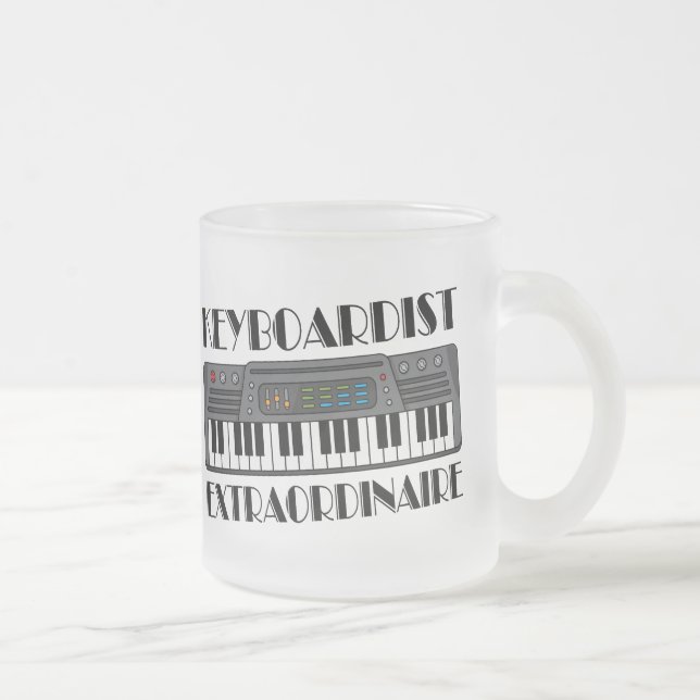 Spaß-Keyboarder-Extraordinaire Musik-Geschenk Mattglastasse (Rechts)