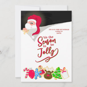 Spaß Kinder Weihnachts-Cookie-Exchange-Party Einladung