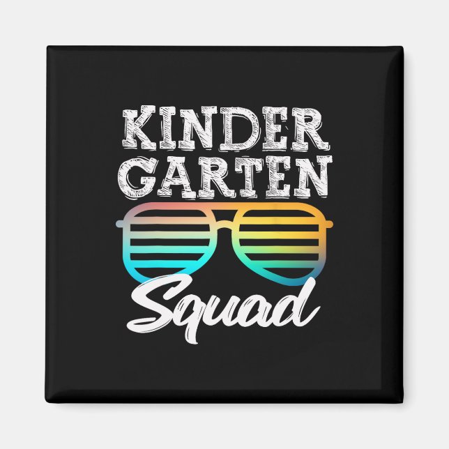 Spaß Kindergarten Squad Sonnenbrille Spaß Kinder z Magnet (Vorne)