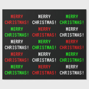 Spaß, klassischer Videospiel-Blick "FROHE Geschenkpapier