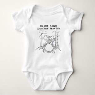 Spaß-Kleid für Schlagzeuger, Musiker u. Tänzer Baby Strampler