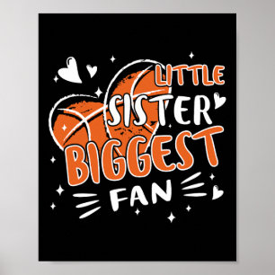 Spaß Kleine Schwester Größter Fanball Basketball L Poster