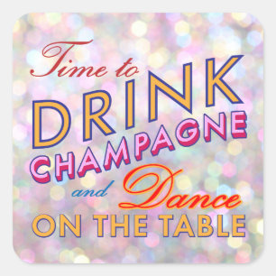 Spaß, Kokett und farbenfroh Aufkleber