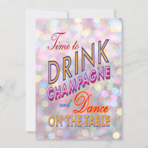 Spaß, Kokett und farbenfroh Bachelorette Einladung