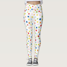 Spaß Konfetti bunt Leggings