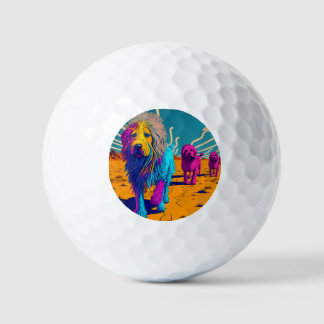 Spaß künstlerischer Golfball (glückliche Farben)