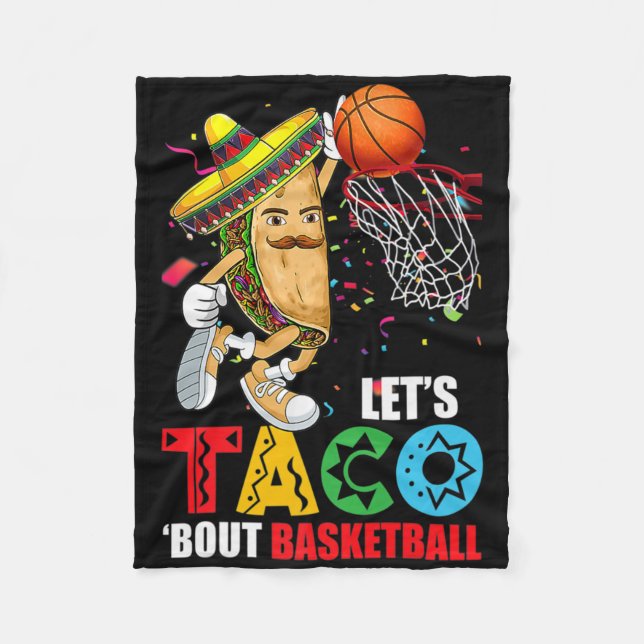 Spaß Lasse Taco über Bysketbyll Mexico Cinco De Ma Fleecedecke (Vorderseite)