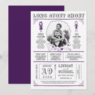 Spaß Lässiges und Niedliches Save the Date Foto