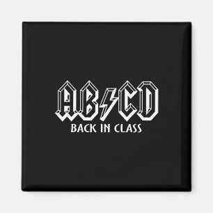 Spaß-Lehrer ABCD Rocks zurück in die Schule zurück Magnet