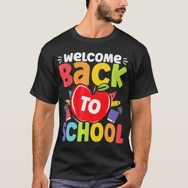 Spaß LehrerInnen SchülerInnen willkommen zurück zu T-Shirt (Vorderseite)