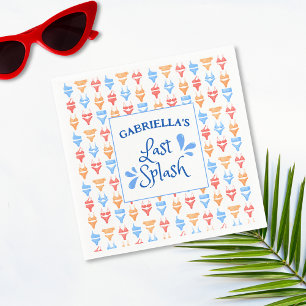 Spaß "Letzter Spritzer" Thema Personalisierte Jung Serviette