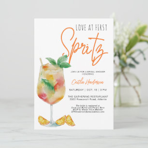 Spaß Liebe beim ersten Spritz-Brautparty Einladung