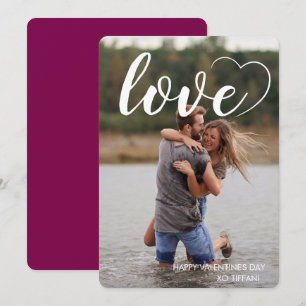 Spaß Liebe Herz Foto Happy Valentinstag Feiertagskarte
