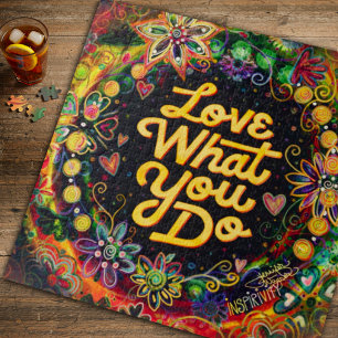 Spaß Liebe, was Sie tun Blumen Hübsche Inspiritivi Puzzle
