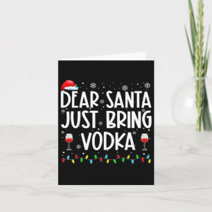 Spaß liebt Santa Bringen Sie Vodka Weihnachten Paj Karte