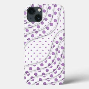 Spaß Lila Polka Dots Stilvolles modernes Design Case-Mate iPhone Hülle