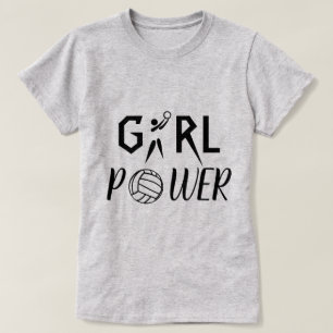 Spaß-Mädchen-Power GS-SpielerNetball T-Shirt