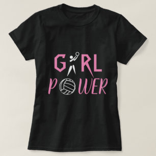 Spaß-Mädchen-PowerNetball T-Shirt