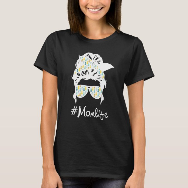 Spaß Mama mit Ananas-Mustern und Cool T-Shirt (Vorderseite)