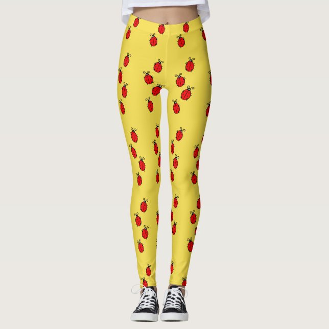 Spaß-Marienkäfer-Muster-Leggings Leggings (Vorderseite)