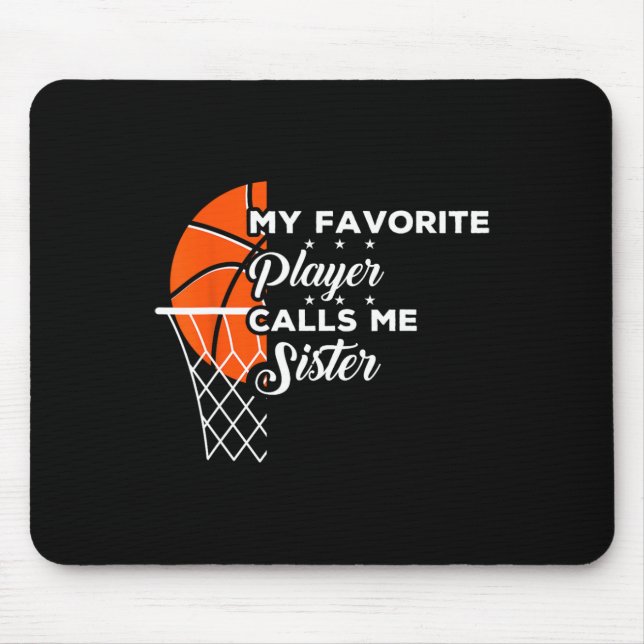 Spaß Mein Lieblings-Bysketbyll-Player ruft mich Sc Mousepad (Vorne)