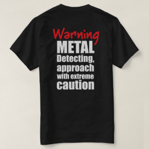 Spaß Metal Erkennung T - Shirt - Schwarz - Ideal G