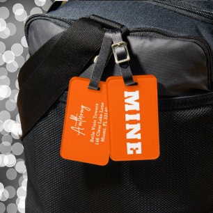 Spaß MINE Personalisiertes Gepäckanhänger