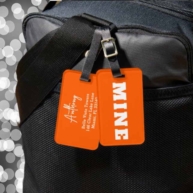 Spaß MINE Personalisiertes Gepäckanhänger (Von Creator hochgeladen)