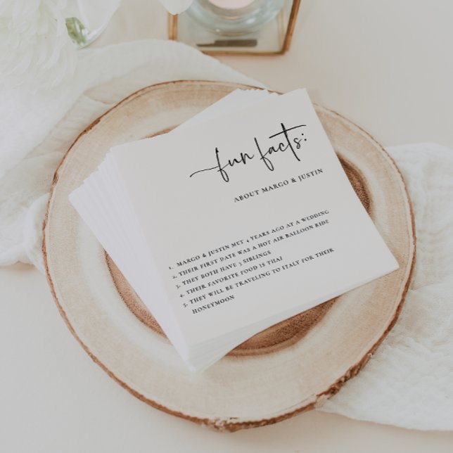 Spaß Minimalistische Hochzeit Serviette (Von Creator hochgeladen)