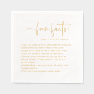 Spaß Minimalistische Hochzeit Servietten Mit Folie