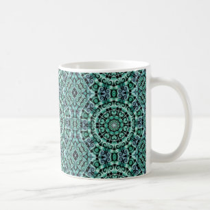 Spaß mit Aquamarin und schwarz Kaffeetasse