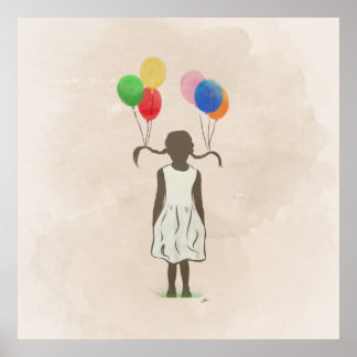 Spaß mit Ballons Poster