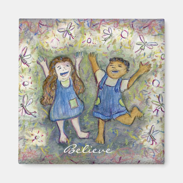 Spaß mit Fairies Art Custom Kühlschrank Magnete (Vorne)