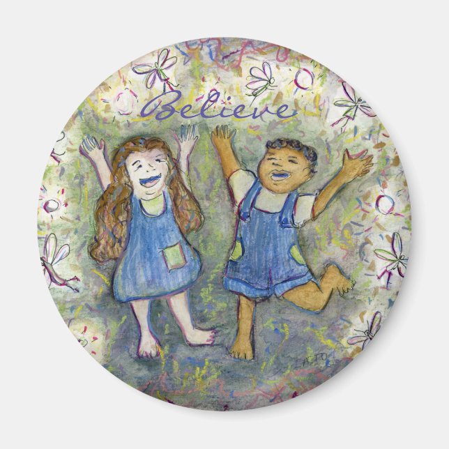 Spaß mit Fairies Art Custom Kühlschrank Magnete (Vorne)