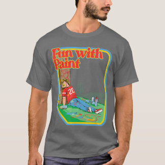 Spaß mit Farbe Lustiges Komisches Vintage Kindersp T-Shirt